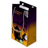 Spooky Halloween Night Gift Bag Klein Cadeauzakje (Achterkant Gekanteld)