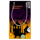 Spooky Halloween Night Gift Bag Klein Cadeauzakje (Voorkant)