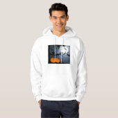 Spooky Halloween Night Scene Hoodie (Voorkant volledig)