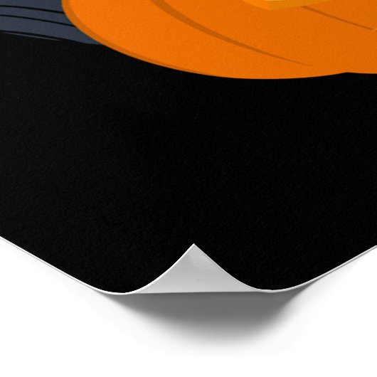 Spooky Halloween Night Scene Poster (Hoek)