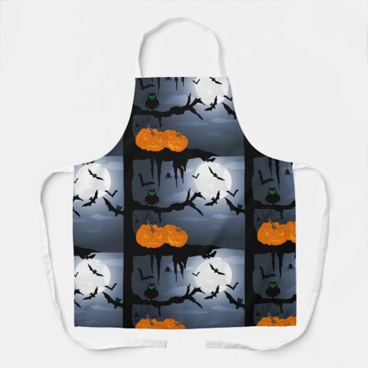 Spooky Halloween Night Scene Schort (Voorkant)