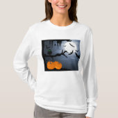 Spooky Halloween Night Scene T-shirt (Voorkant)