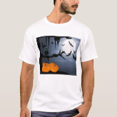 Spooky Halloween Night Scene T-shirt (Voorkant)