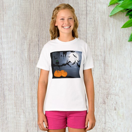 Spooky Halloween Night Scene T-shirt