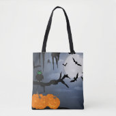 Spooky Halloween Night Scene Tote Bag (Voorkant)