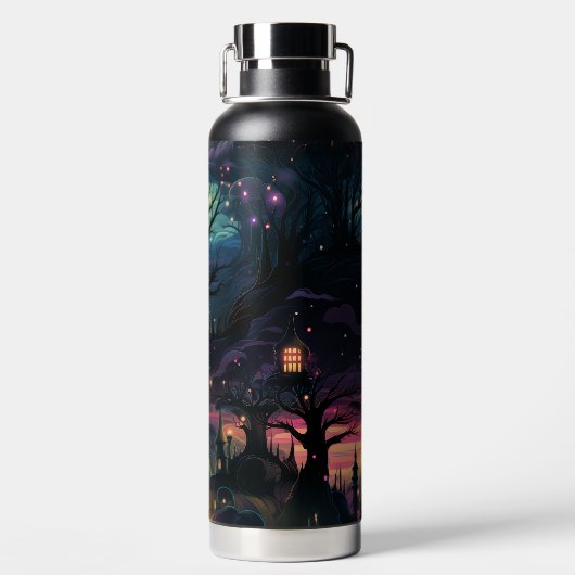 SPOOKY HALLOWEEN NIGHT SCENE WATERFLES (Achterkant)