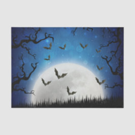 Spooky Halloween Night Sky Tissuepapier
