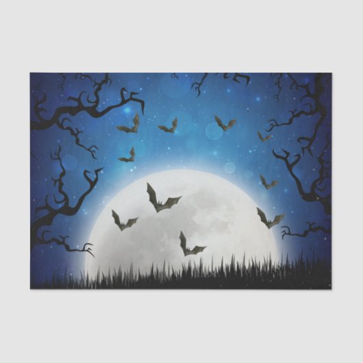 Spooky Halloween Night Sky Tissuepapier (Voorkant)