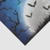 Spooky Halloween Night Sky Tissuepapier (Detail)