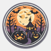 Spooky Halloween Night Sticker (Voorkant)