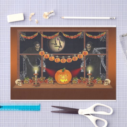 Spooky Halloween Night Tissuepapier (Craft)