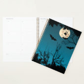 Spooky Halloween Night Volle Maan en Vliegende Vle Planner (Display)