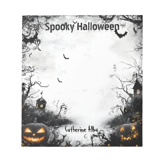 Spooky Halloween Notitieblok (Voorkant)