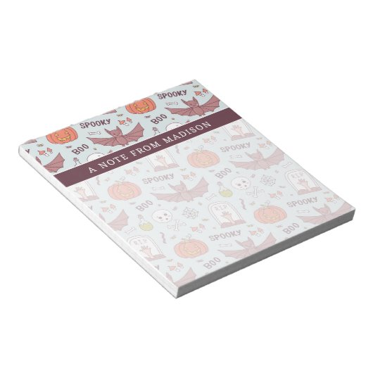 Spooky Halloween Notitieblok (Schuin)