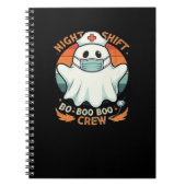 Spooky Halloween Nurse Funny Ghost Costume Boo Boo Notitieboek (Voorkant)