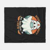 Spooky Halloween Nurse Funny Ghost Kostuum Boo Boo Fleece Deken (Voorkant (Horizontaal))