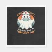 Spooky Halloween Nurse Funny Ghost Kostuum Boo Boo Servet (Voorkant)