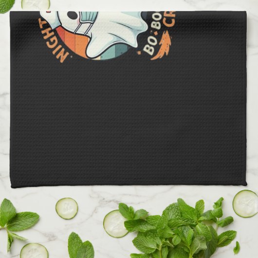 Spooky Halloween Nurse Funny Ghost Kostuum Boo Boo Theedoek (Gevouwen)