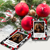 Spooky Halloween ontmoet kerstfotomagneet Magneet