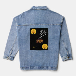 Spooky Halloween-ontwerp Denim Jacket