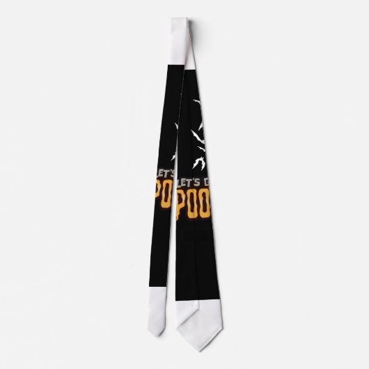 Spooky Halloween-ontwerp Stropdas (Achterkant)