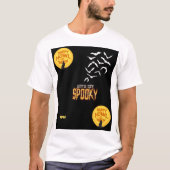 Spooky Halloween-ontwerp T-shirt (Voorkant)