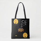 Spooky Halloween-ontwerp Tote Bag (Voorkant)