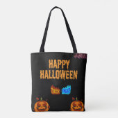 Spooky Halloween-ontwerp Tote Bag (Achterkant)