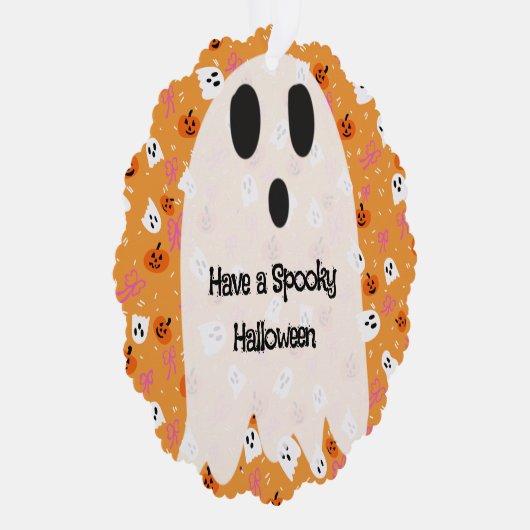 Spooky Halloween  Ornament Kaart (Rechts)