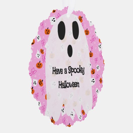 Spooky Halloween Ornament Kaart (Rechts)