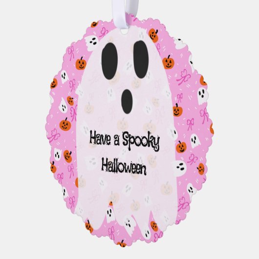 Spooky Halloween  Ornament Kaart (Links)