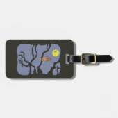 Spooky Halloween Owl Bagagelabel (Voorkant horizontaal)