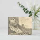 Spooky  Halloween Owl Briefkaart (Staand voorkant)
