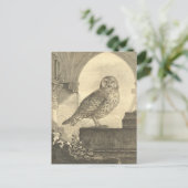 Spooky  Halloween Owl Briefkaarten (Staand voorkant)