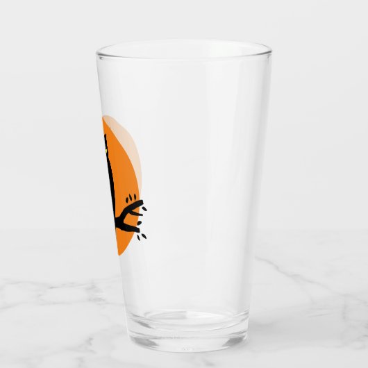 Spooky Halloween Owl Glas (Links)