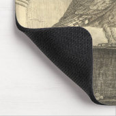 Spooky  Halloween Owl Mousepad Muismat (Hoek)