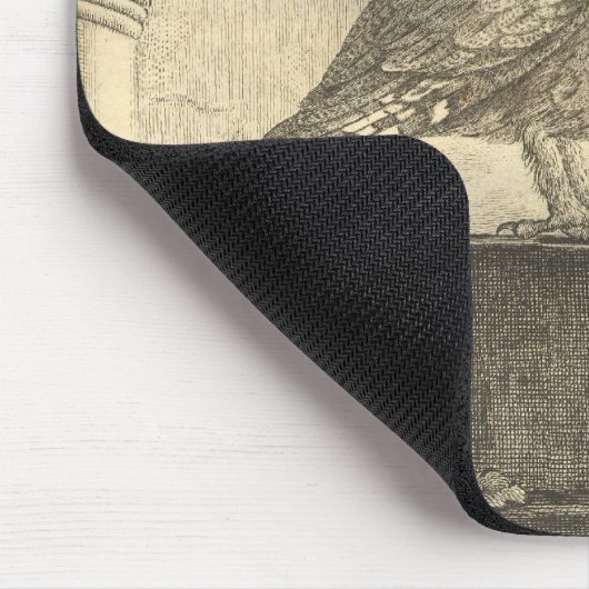 Spooky Halloween Owl Mousepad Muismat (Hoek)