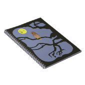 Spooky Halloween Owl Notitieboek (Rechterzijde)