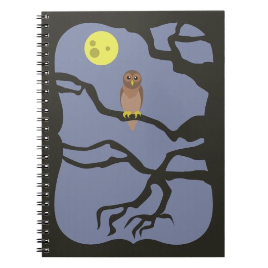 Spooky Halloween Owl Notitieboek (Voorkant)