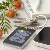Spooky Halloween Owl Sleutelhanger (Voorkant Rechts)