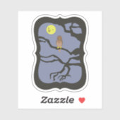 Spooky Halloween Owl Sticker (Vel)