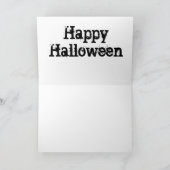 Spooky Halloween Paar Kaart (Binnen)
