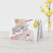 Spooky Halloween Paar Kaart (Gele Bloem)