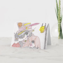 Spooky Halloween Paar Kaart