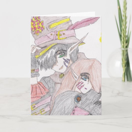 Spooky Halloween Paar Kaart (Voorkant)