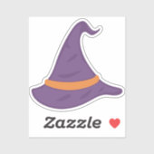 Spooky Halloween paarse pet Sticker (Vel)