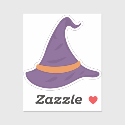 Spooky Halloween paarse pet Sticker (Vel)