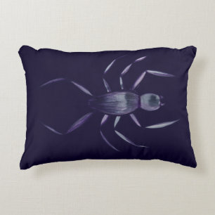Spooky Halloween Paarse Spider Art Accent Kussen