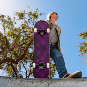 Spooky Halloween paarse spinnen Skateboard