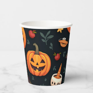 Spooky Halloween Paper Cups - Perfect voor feesten Papieren Bekers